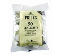 2 X Prices Patent Candles White Tealights Bag, Pack of 50