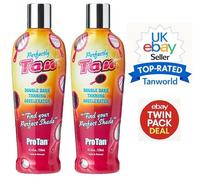 2 x Pro Tan Perfectly Tan Double Dark Sunbed Tanning Accelerator Lotion Deal