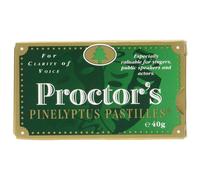 2 X Proctors Proctor's Pinelyptus Pastilles For Clarity of Voice - 40g
