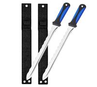 2 x Insulation Board Tool with Scabbard, Foam, Wool Cutting Tool 420mm Stainless, Saw RockWool