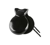 2 x Professional Solid Wood Castanets for Percussion Handmade Spanish Musical Instrument Pair Smooth Surface & Lightweight Design Musician Gift Portable Traditional Castanets