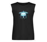 2 x Prometheus Head ss (Alien Franchise) Men's Vests Tank Tops O-Neck 100% Cotton Undershirts Unisex Sleeveless T-Shirt XXXL Black