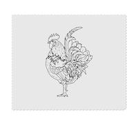 2 x 'Proud Rooster' Microfibre Lens/Glasses Cleaning Cloths (LC00030685)