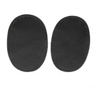 2 x PU Elbow Patches 14 x 9 cm for Sew-On Repair (Black) | Sew on, do not iron, ideal for jeans, jackets, for heavy duty repair of holes and tears