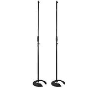 2 x Pulse Mic Stand Stack Round Base Stackable Band Microphone