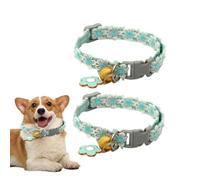 2 x Puppy Necklace with Bell - Cat Necklace Escaped, Chat Collar with Bells | Adjustable Pets for Outdoor Walking, Travel,