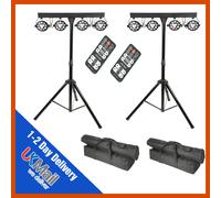 2 x QTX PB-1214 48W RGBW Par LED DJ DMX Band Stage Lighting Party Bar