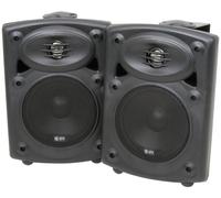 2 x QTX QR5B Black 5" 40W Stereo Powered Active Studio Monitor Speaker + Bracket