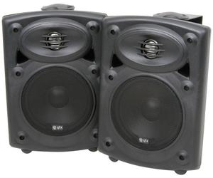 2 x QTX QR5B Black 5" 40W Stereo Powered Active Studio Monitor Speaker + Bracket