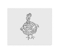 2 x 'Quirky Cartoon Chicken' Microfibre Lens/Glasses Cleaning Cloths (LC00024890)