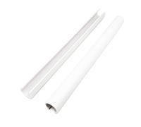 2 x Radiator 15mm Snappit Pipe Covers Sleeves White 200mm