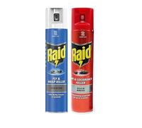 2 x Raid Total Insect Killer Spray 300ml | Fast-Acting Fly, Wasp, Ant & Cockroach Killer | Long-Lasting Protection Against Flying & Crawling Insects - Indoor & Outdoor Use