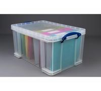 2 x Really Useful Box Stackable Storage Box, 48 L Clear 600 x 400 x 310 mm +24h