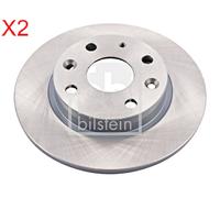 2 X Rear Brake Disc FEBI Fits MAZDA 323 C IV F S Mx-5 I B4Y2-26-251