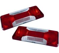 2 x Rear Light Lens Replacement Glass for Rear Light Compatible with Fiat Ducato Peugeot Boxer Iveco Daily (2006-2011) 042555131 042555132 Left + Right