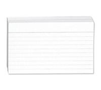 2 X Record Cards Ruled Both Sides 5x3in 127x76mm White [Pack 100]