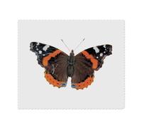 2 x 'Red Admiral Butterfly' Microfibre Lens/Glasses Cleaning Cloths (LC00023013)