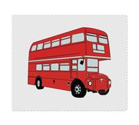 2 x 'Red Bus' Microfibre Lens/Glasses Cleaning Cloths (LC00030565)