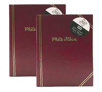 2 X Red Classic 6 x 4 Inches Photo Album- 100 Slip in Pockets Picture Album Holds Photos Traditional & Timeless Design Photograph Album Great Memory Storage For Family, Wedding, Baby, Travel