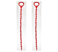 2 x Red Drain Unblocker Stick Quickly Removes Blockages for Sinks Showers Baths