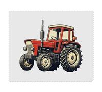 2 x 'Red Farm Tractor' Microfibre Lens/Glasses Cleaning Cloths (LC00031521)