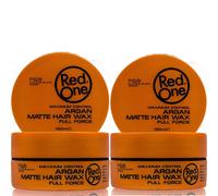 2 X RED ONE AQUA HAIR GEL WAX FULL FORCE MAXIMUM CONTROL - 150ML (TWO TUBS)