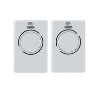 2 x Remote Control XT2 868MHZ SLH 787009 2 Channels White Garage Doors Motorisation Gate
