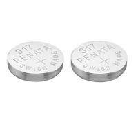 2 x Renata 317 Watch Battery Swiss Made Silver Oxide 1.5 v(SR516SW