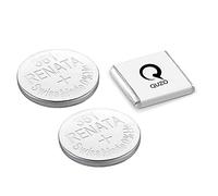 Bundle of 2 x Renata 381 Watch Battery 1.55v SR1120S + Quzo Belgian Chocolate - Official Renata Watch Batteries