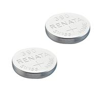 2 x Renata Wrist Watch battery - Swiss Made - Batteries Cells Silver Oxide 0% Mercury Free Button Cell 1.55v Renata Long Life Batteries (390 (SR1130SW))