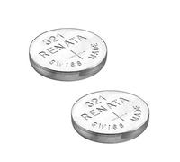 2 x Renata Wrist Watch battery - Swiss Made - Batteries Cells Silver Oxide 0% Mercury Free Button Cell 1.55v Renata Long Life Batteries (321 (SR616SW))