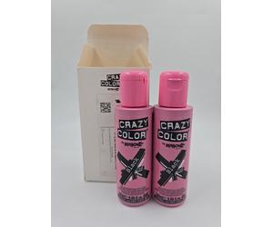 2 X Renbow Crazy Color Semi Permanent Hair Cream 100ml, Black