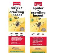 2 x Rentokil 3 Pack Spider & Crawling Insect Beetle Ants Cockroaches Trap