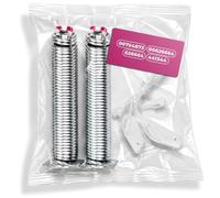 2 x Repair Kit Door Hinge Springs with Pulls (Colour Code Pink) with Original Code 00754873 00626664 626664 for Bosch for Siemens Dishwasher 441344 for Küppersbusch
