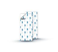 2 x Replacement Adhesive Pads for LOBUX Towel Rail - Original 3M PE Foam (Blue) - 12 cm x 5.5 cm