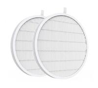 2 x Replacement Filter Perfect Fit for Nail Vacuum Cleaners 17 cm, Dust-free Manicure Work, Reusable Filter Mats Made of Non-Woven Fabric, White Nail Dust Catcher for Professional Studio and Home