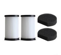 2 x Replacement Filters for CLEANmaxx for Cyclone Cordless Handheld Vacuum Cleaner PC-P009E | Washable, High Density for Fine Dust & | Vacuum Accessories White