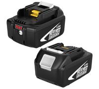 2 x Replacement for Makita 18 V Battery 5.5 Ah BL1850B BL1860B BL1850 BL1860 BL1840B for Makita Battery 18 V BL1830B BL1840 BL1830 with LED Display