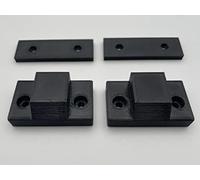 2 x Replacement Hinge Mounts and Plates for Technics SL-1200 and SL-1210