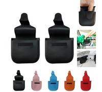 2 x Reusable Fuel Pump Gloves, Black Reusable Silicone Fuel Gloves with Magnetic Holder, Silicone Gloves for Pumping Gas, Comfortable Fuel Gloves