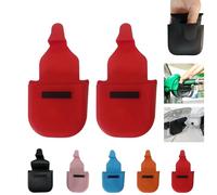 2 x Reusable Fuel Pump Gloves, Black Reusable Silicone Fuel Gloves with Magnetic Holder, Silicone Gloves for Pumping Gas, Comfortable Fuel Gloves