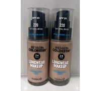 2 x Revlon Colorstay 24Hrs Longwear Makeup Normal/Dry skin - 220 Natural Beige