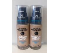 2 x Revlon Colorstay 24Hrs Longwear Makeup Normal/Dry skin - 240 Medium Beige