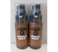 2 x Revlon Colorstay Longwear 24Hr Makeup Combination/Oily skin - 600 Cinnamon