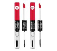 2 x Revlon Colorstay Overtime Dual Ended Lipcolor - 040 Forever Scarlet