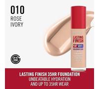 2 x Rimmel Lasting Finish Foundation 30ml SPF20 New Formula 010 ROSE IVORY