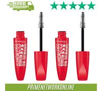 2 X Rimmel London Scandaleyes Volume On Demand Mascara - Black Brown ⭐⭐⭐⭐⭐