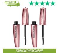 2 X Rimmel Wonder'Luxe Volume Mascara Conditioning Smudge Proof 001 BLACK ⭐⭐⭐⭐⭐