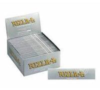 2 X RIZLA SILVER KING SIZE ULTRA SLIM ROLLING PAPER BOX OF 50 BOOKLETS