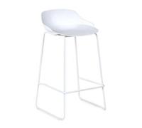 2 x Rocco White Plastic Barstool